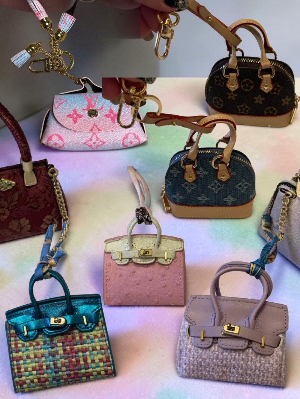 Many Options Mini Handbag Keychain Buyers Choice